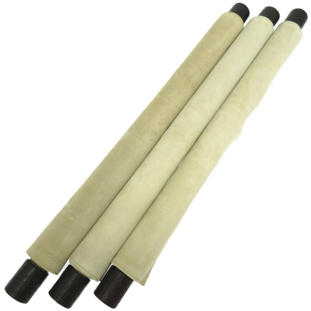 グッチ 掛け軸 3本セット スウェード 巻物 ベージュ グッチシマ 0047 中古 Gucci Docteur Benromdhane Com