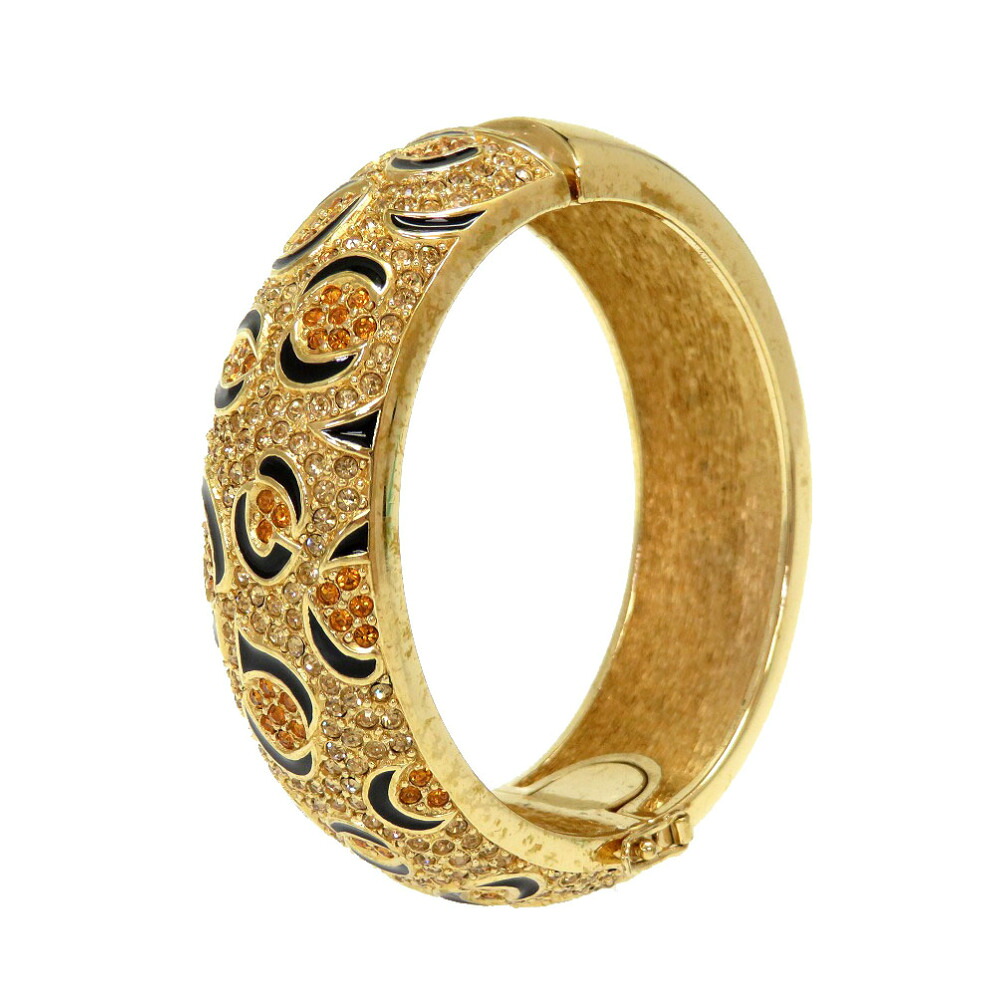 ディオール ヴィンテージ ストーン ゴールド バングル アクセサリー 0032 【中古】 Dior