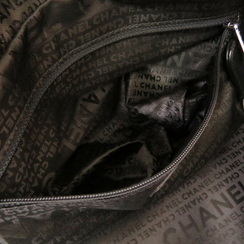 美品 CHANEL シャネル ミニボストン バッグ チョコバー シルバー金具 黒 ハンドバッグ スーパーSALE特価