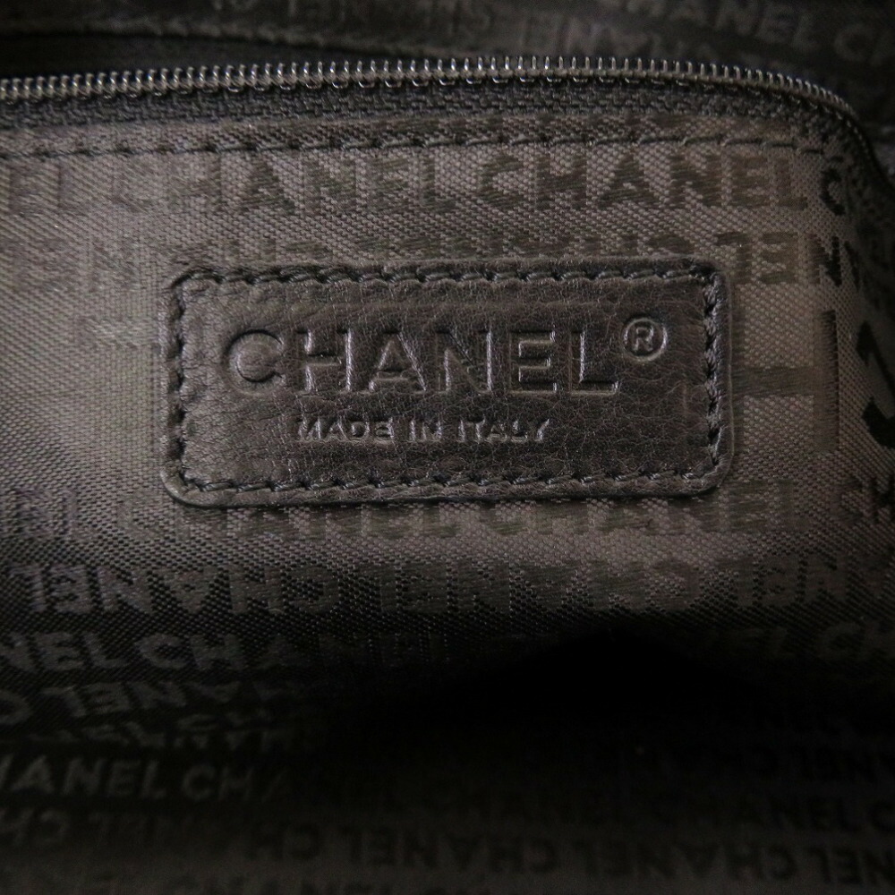 美品 CHANEL シャネル ミニボストン バッグ チョコバー シルバー金具 黒 ハンドバッグ スーパーSALE特価