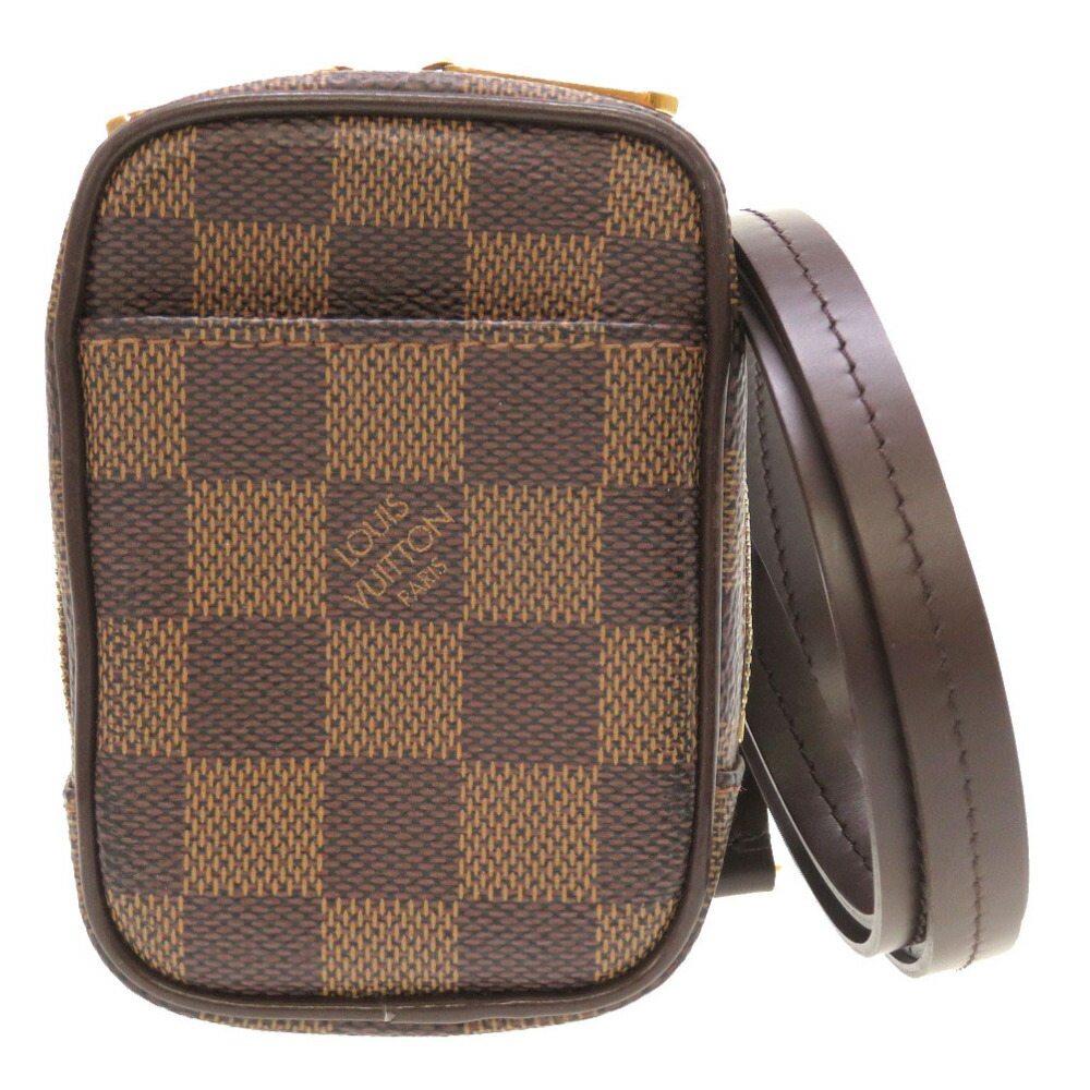 美品 ルイ ヴィトン ダミエ エテュイ オカピPM エベヌ M61738 ショルダーバッグ バッグ LV 0069 【中古】 LOUIS VUITTON