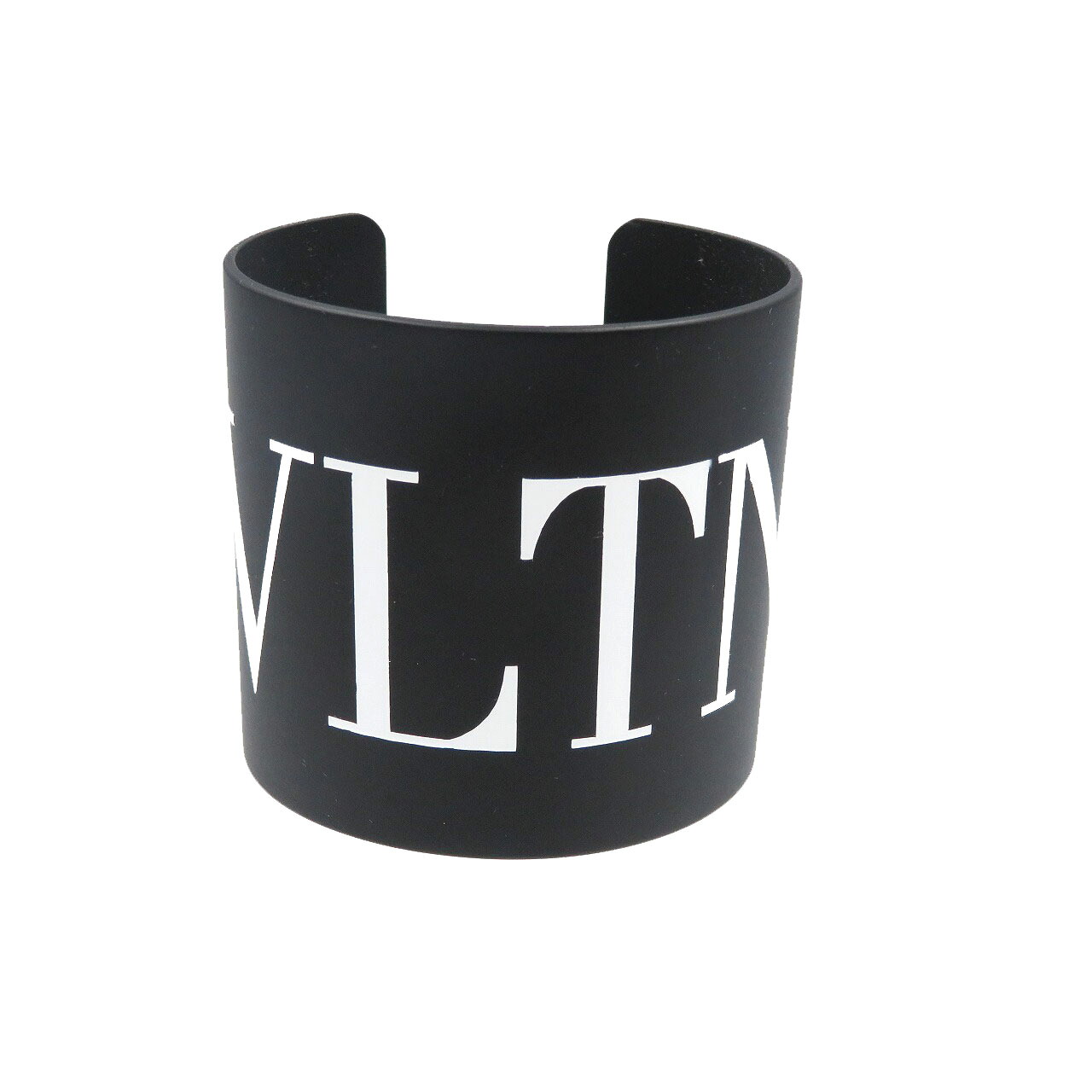 美品 ヴァレンティノ・ガラヴァーニ VLTN メタル ブラック バングル 0009【中古】VALENTINO GARAVANI