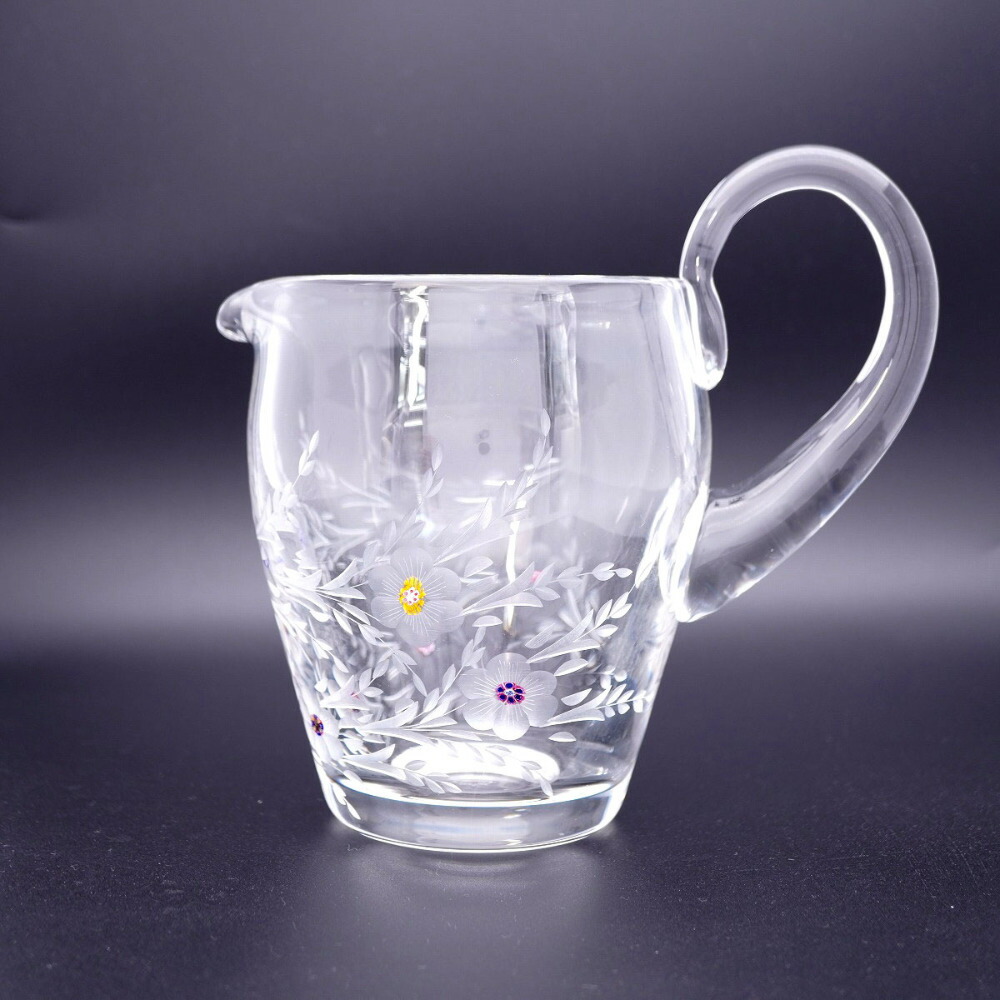 新品負けず劣らず サンルイ 水差し 御花ひな形 結晶 硝子 せつ然たる 0110【中古】SAINT LOUIS