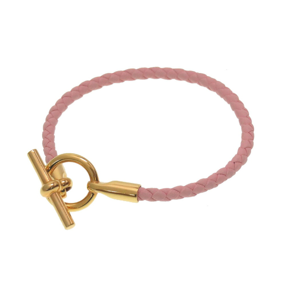 新品同様 エルメス グレナン ローズサクラ ローズゴールド ブレスレット アクセサリー 0134 【中古】 HERMES