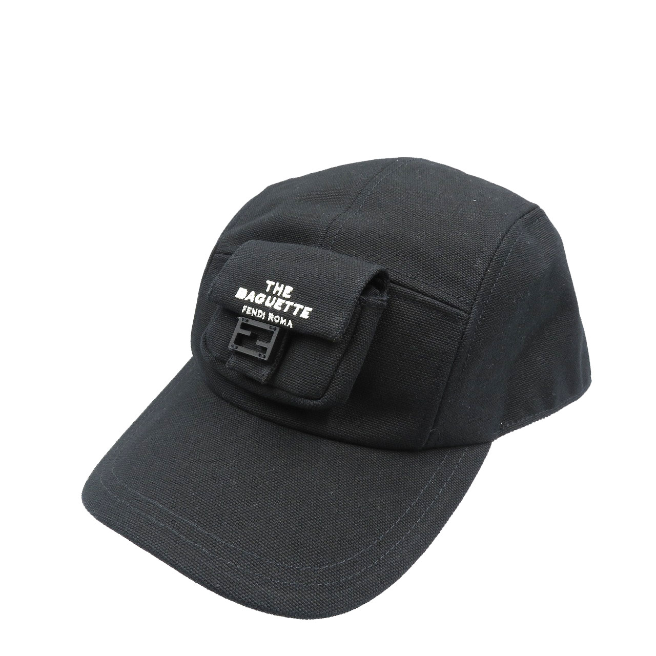 未使用 フェンディ マークジェイコブス コットン ブラック 黒 キャップ 帽子 0178【中古】FENDI|LIFE TIME店