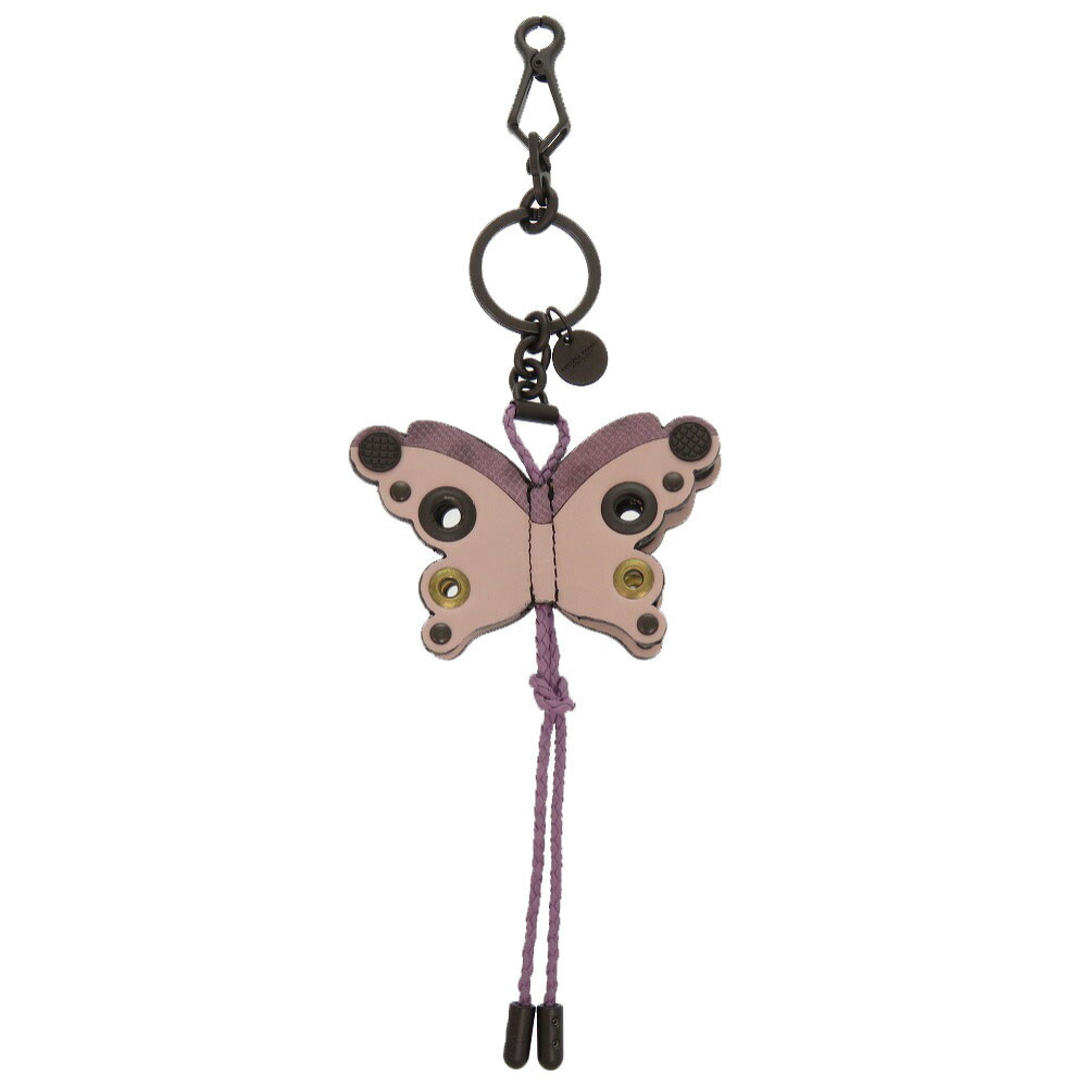 正規品　ボッテガヴェネタキーリング キーホルダー バタフライ 新品 BOTTEGA VENETA キーリング バッグチャーム バタフライ 蝶々