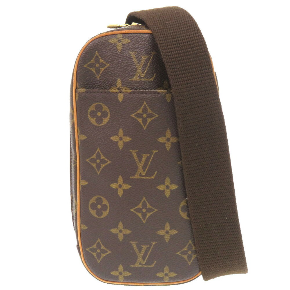 ルイ ヴィトン ポシェット ガンジュ モノグラム M51870 上半身御徒面子 LV 0222 【中古】 LOUIS VUITTON
