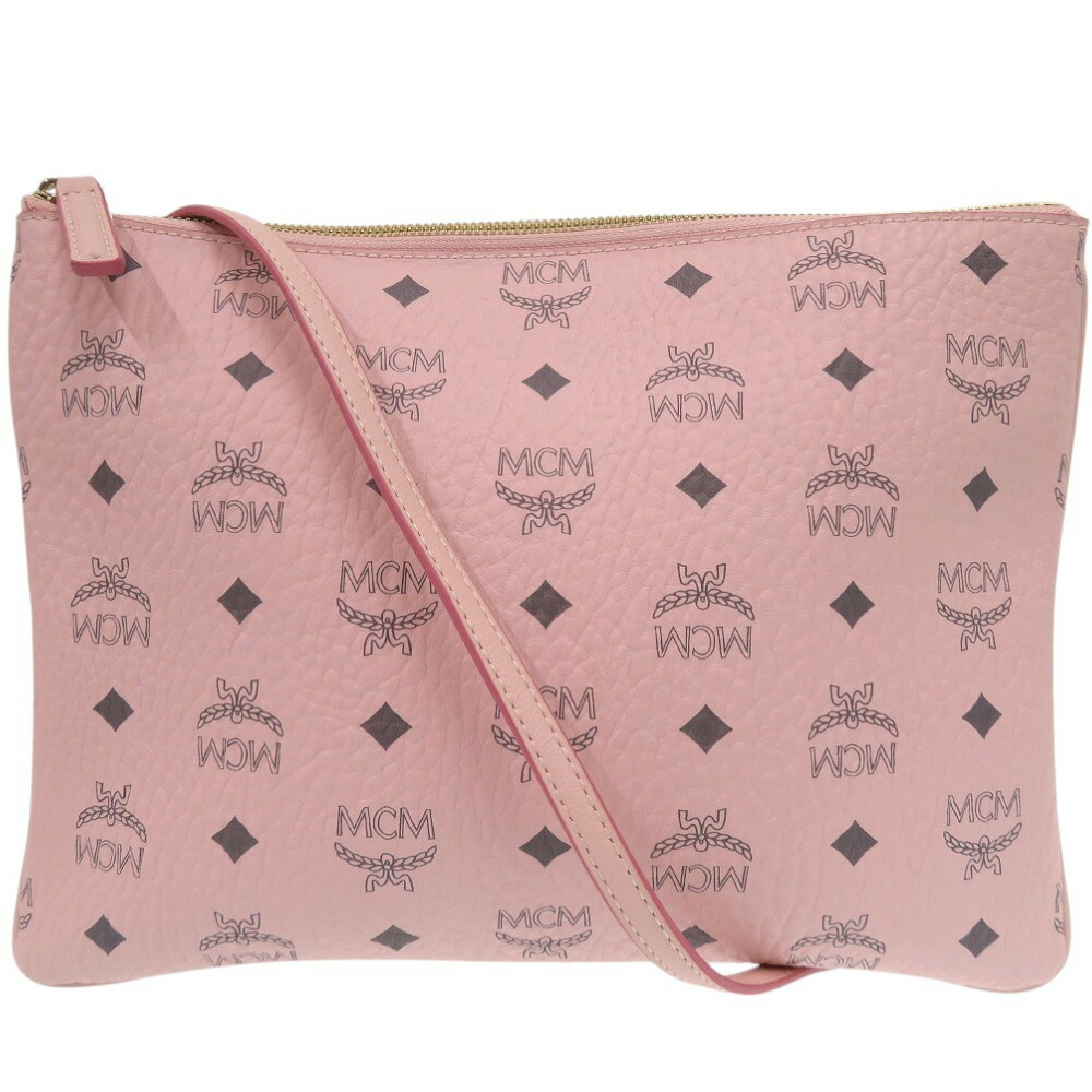 MCM ピンク フラグメントケース ショルダーバッグ 保存袋付き MCM ピンク フラグメントケース ショルダーバッグ 保存袋付き