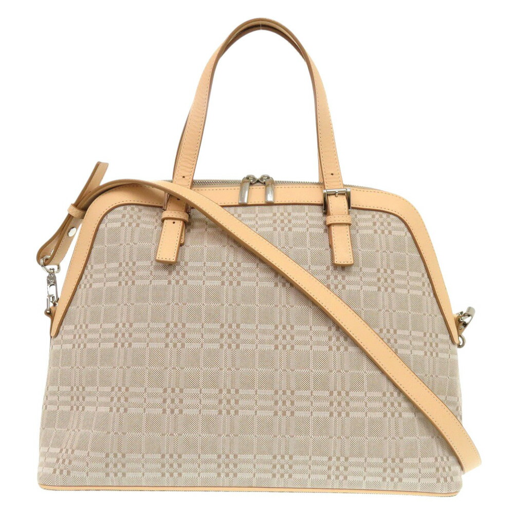 BURBERRY バニティバッグ ベージュ/ブラウン　美品 BURBERRY バーバリー ノバチェック バニティバッグ ベージュ