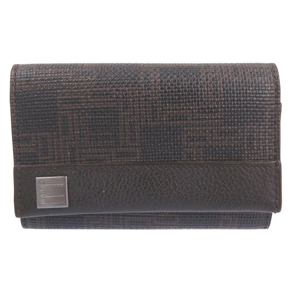 新品同様 ダンヒル レザー ブラウン/ブラック キーケース 茶 黒 1755【中古】Dunhill メンズ|LIFE TIME店