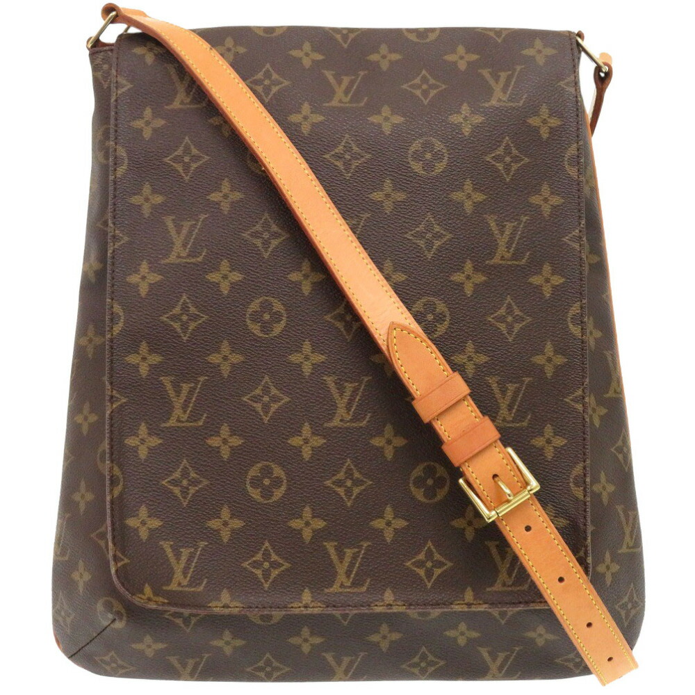 【美品】 ルイ・ヴィトン ミュゼット ショルダーバッグ モノグラム M51256 ルイ・ヴィトン LOUIS VUITTON ミュゼット M51256 ブラウン