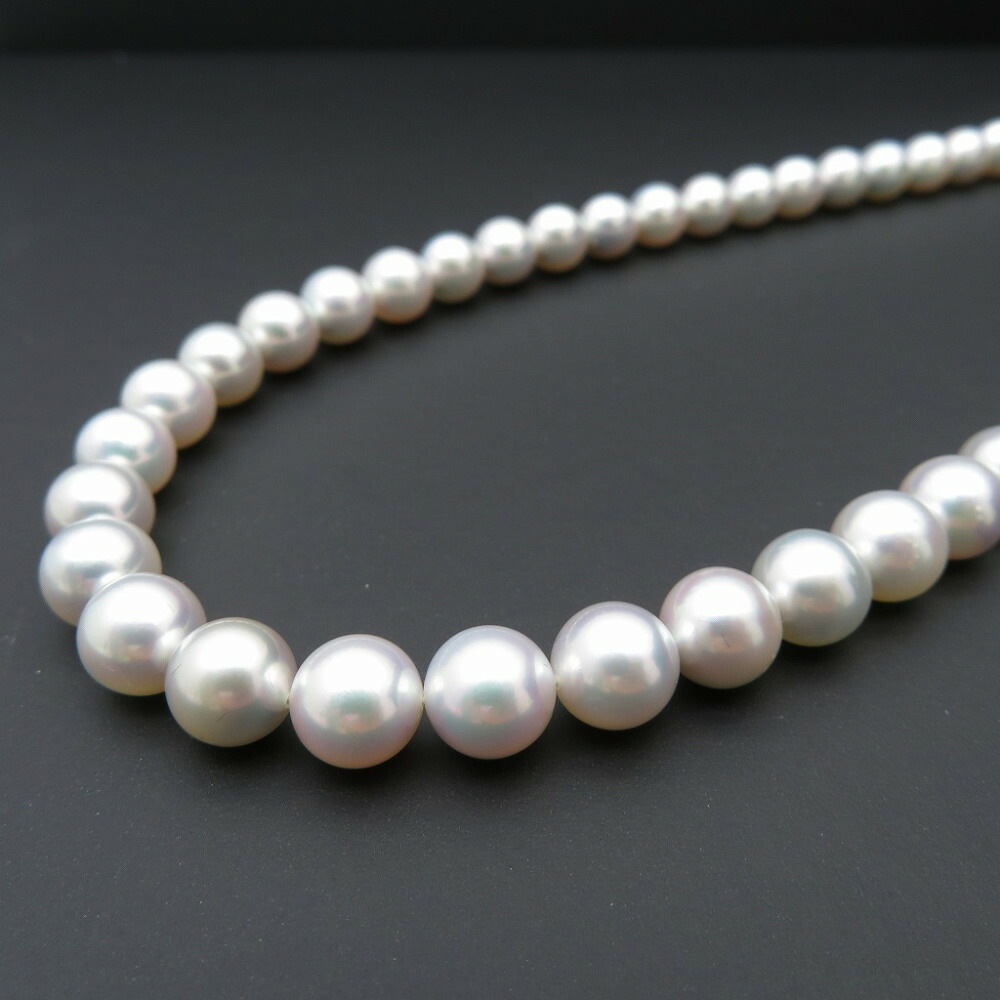 美品 WAKANA アコヤ真珠8.0-8.5ｍｍ ナチュラルブルー ネックレス アコヤパール シルバー ジュエリー 0038【中古】ワカナ｜ＬＩＦＥ ＴＩＭＥ店