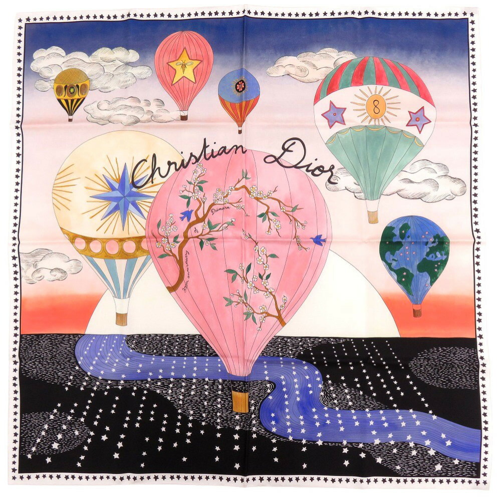 楽天市場】極美品 クリスチャンディオール Christian Dior スカーフ