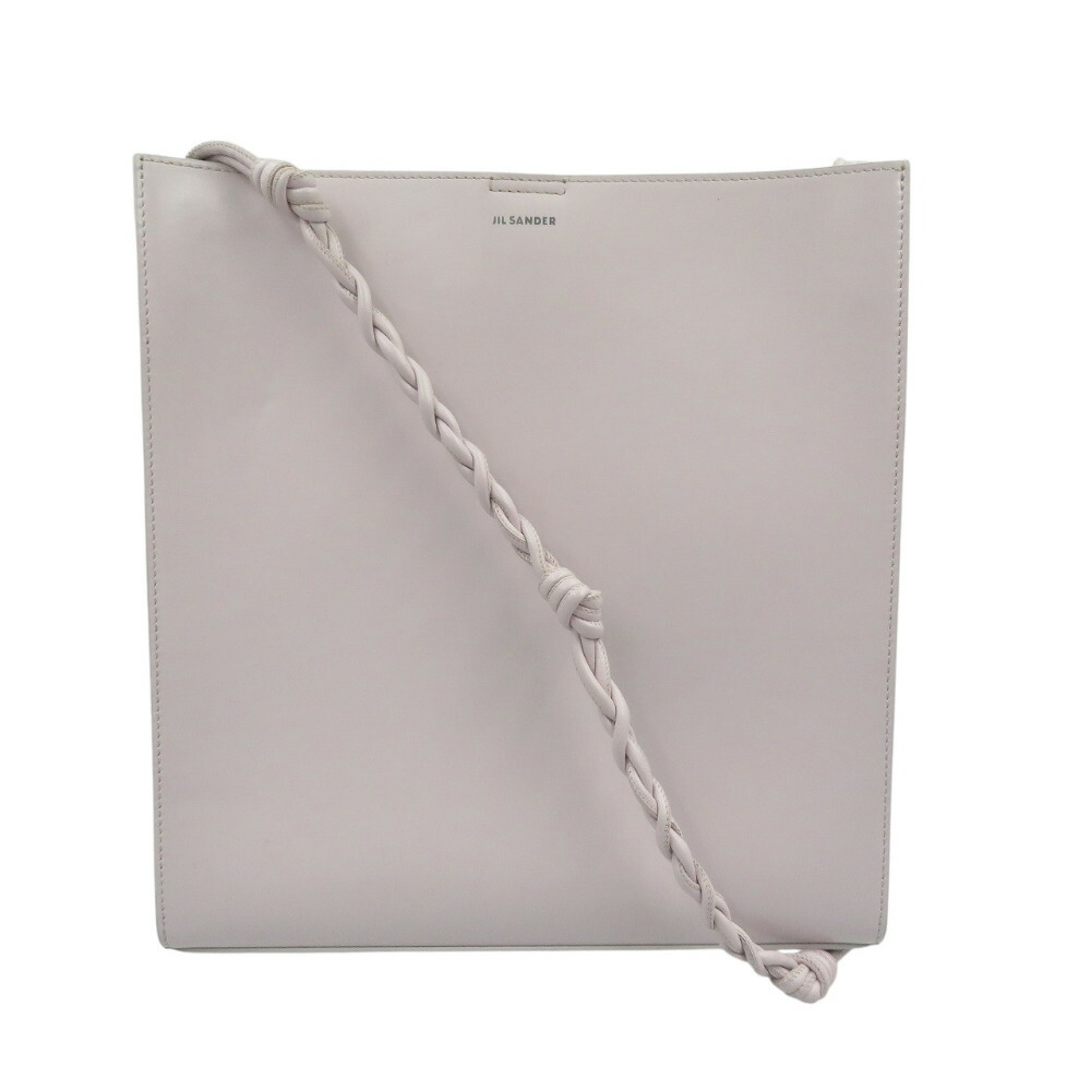 新品同様 ジルサンダー タングル ミディアム レザー シルバー金具 ピンク ショルダーバッグ 1206【中古】JIL SANDER|LIFE TIME店