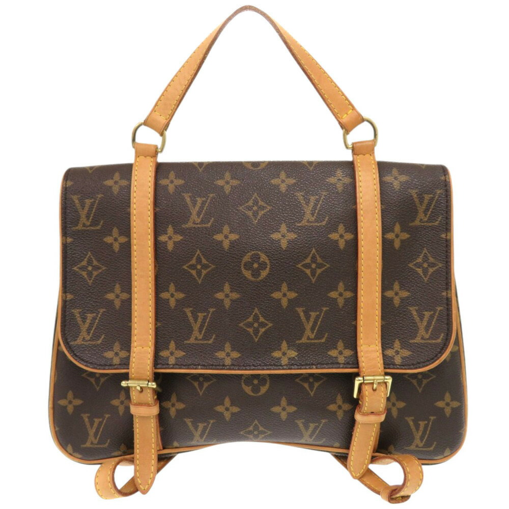 ルイ ヴィトン マレル サック 居住地 モノグラム M51158 赤銅色 背嚢 デイパック LV 0420【中古】LOUIS VUITTON