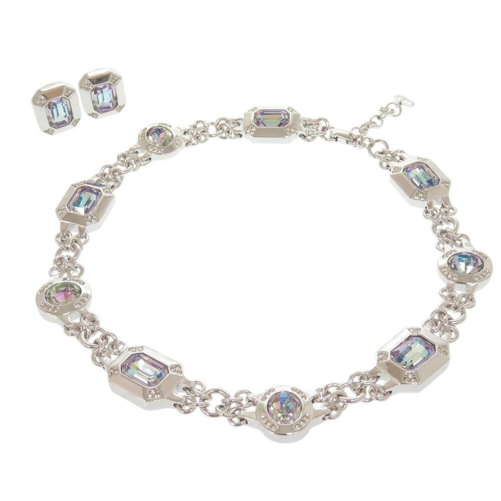 美品 クリスチャンディオール ヴィンテージ メタル ストーン シルバー ネックレス イヤリング 0757【中古】Christian Dior｜ＬＩＦＥ ＴＩＭＥ店 78,650円