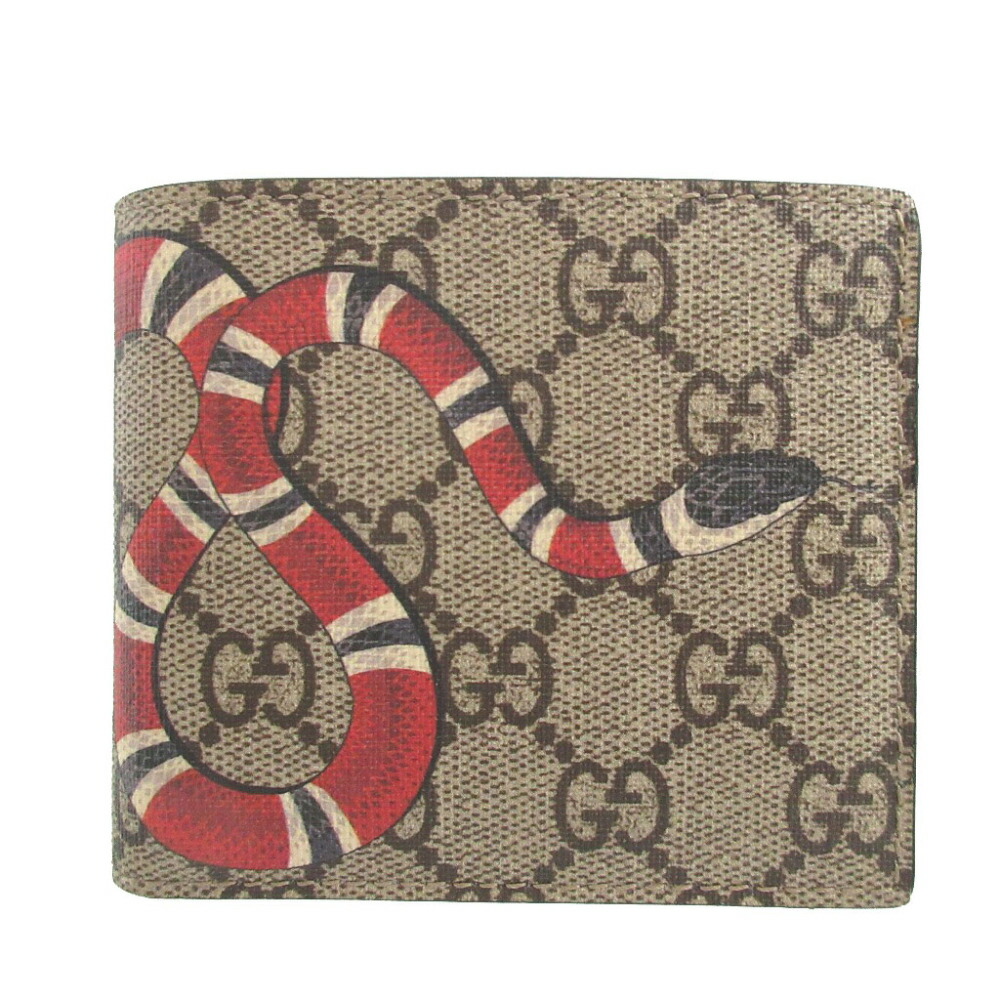 GUCCI グッチ GG柄 キングスネーク スプリーム PVC ベージュ GUCCI グッチ GGスプリーム キングスネーク ヘビ 蛇 カード