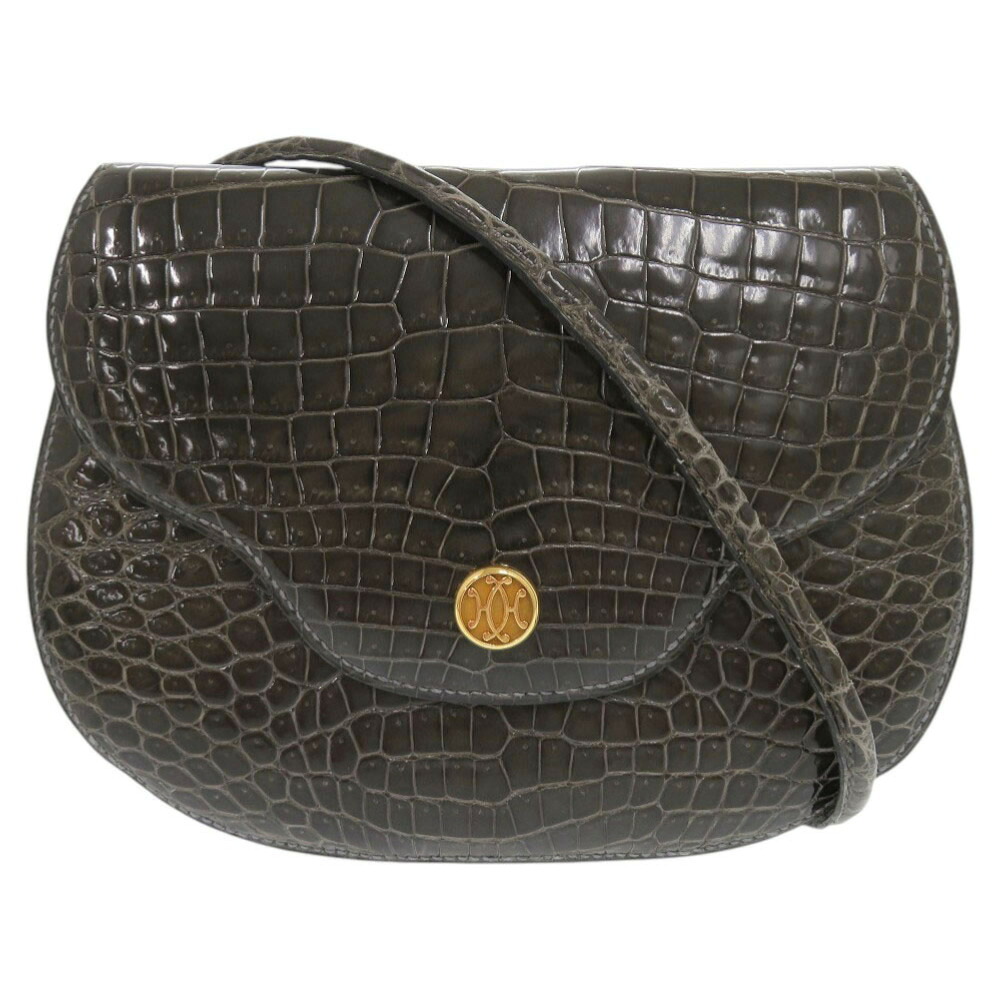 エルメス ポーラ ポロサス グレー系 ゴールド金具 ショルダーバッグ 1143【中古】HERMES｜ＬＩＦＥ ＴＩＭＥ店
