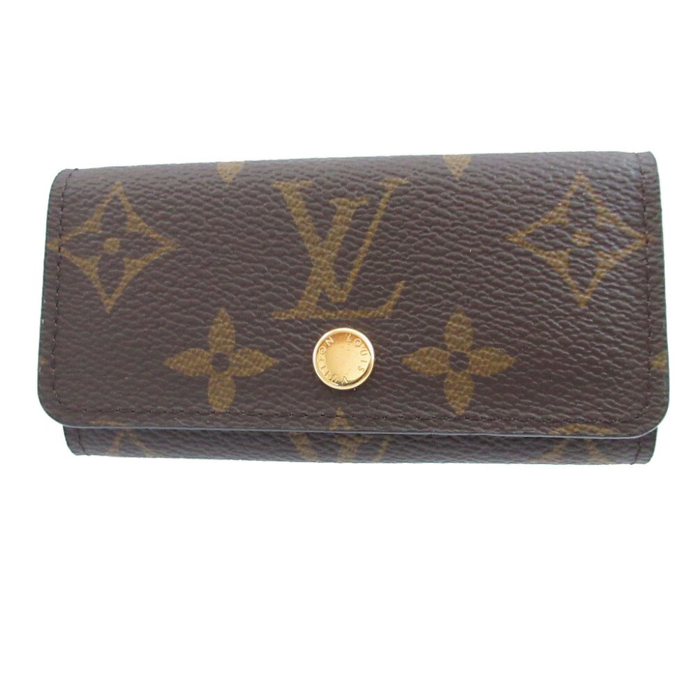 新品同様 ルイヴィトン ミュルティクレ ICチップ モノグラム ブラウン 茶 4連 キーケース 1900【中古】LOUIS VUITTON|LIFE TIME店