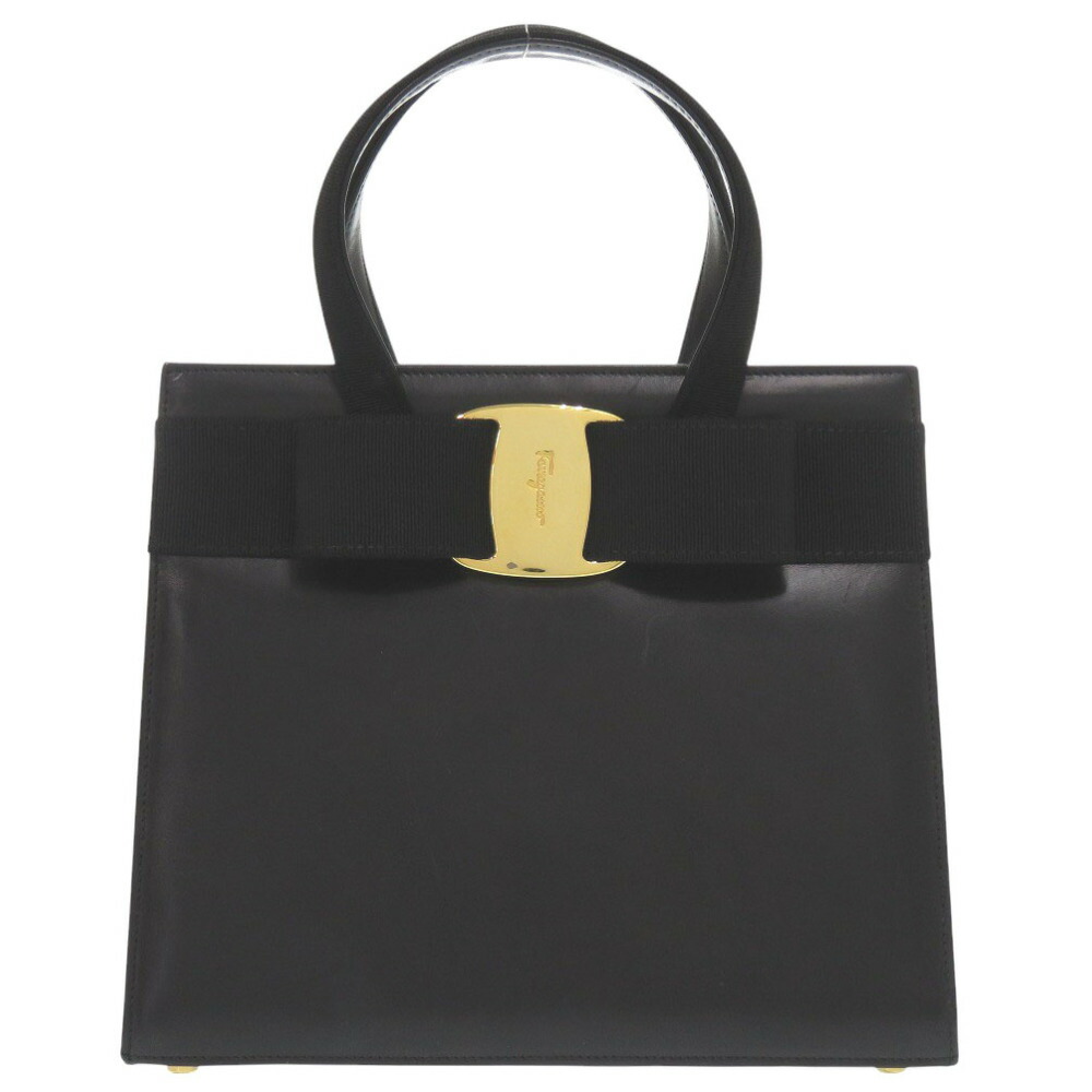 SalvatoreFerragamo フェラガモ　リボン　ハンドバック　ブラック 楽天市場】サルヴァトーレフェラガモ ガンチーニ ハンドバッグ