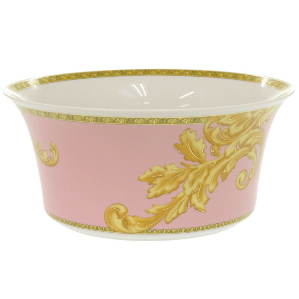 未使用 ヴェルサーチ サラダボウル Les reves Byzantins ポーセリン 磁器 ピンク/イエロー 食器 1127【中古】VERSACE 8,640円