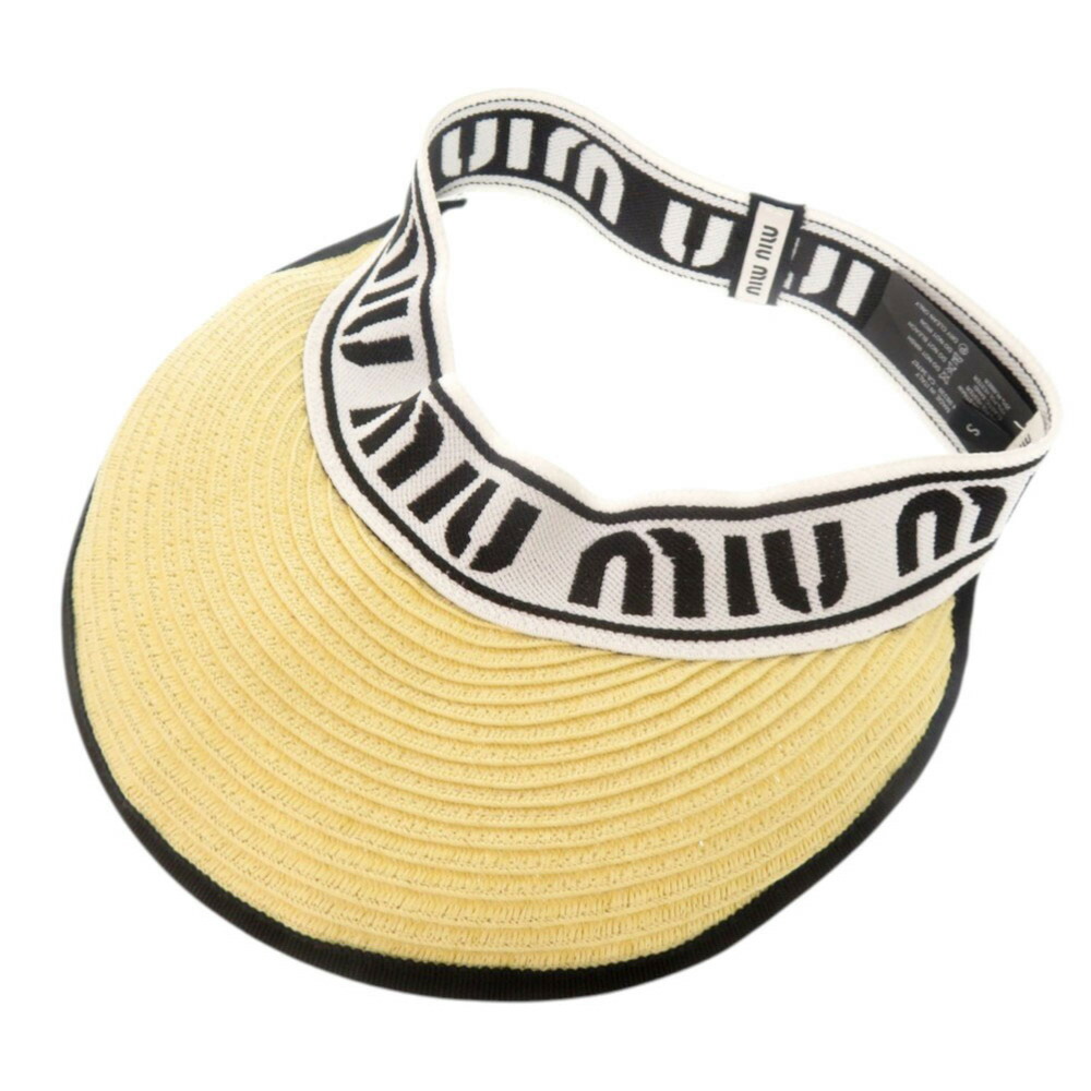 楽天市場】MIUMIU ミュウミュウ 5HV007 2B98 ロゴ ストローバイザー