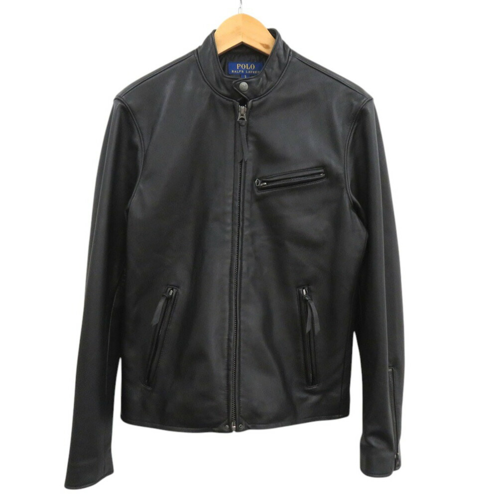 ラルフローレン レザージャケット/ライダースジャケット Polo by RalphLauren レザージャケット ライダース ブルー 楽天