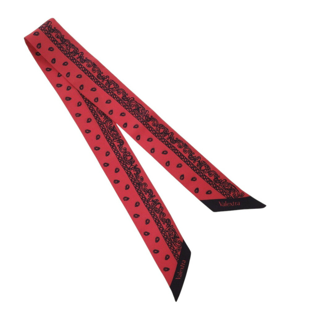 【未使用】Valextra ヴァレクストラ　シルクバンド　ロゴ　スカーフ Valextra（ヴァレクストラ）シルクバンド - メルカリ