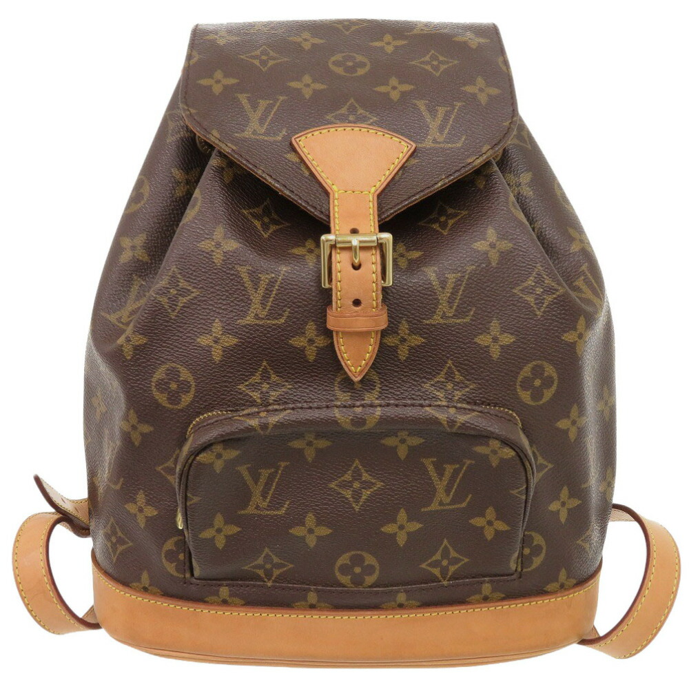 ルイ ヴィトン モン掏摸MM モノグラム M51136 背嚢 デイパック 御徒面子 LV 0293【中古】LOUIS VUITTON