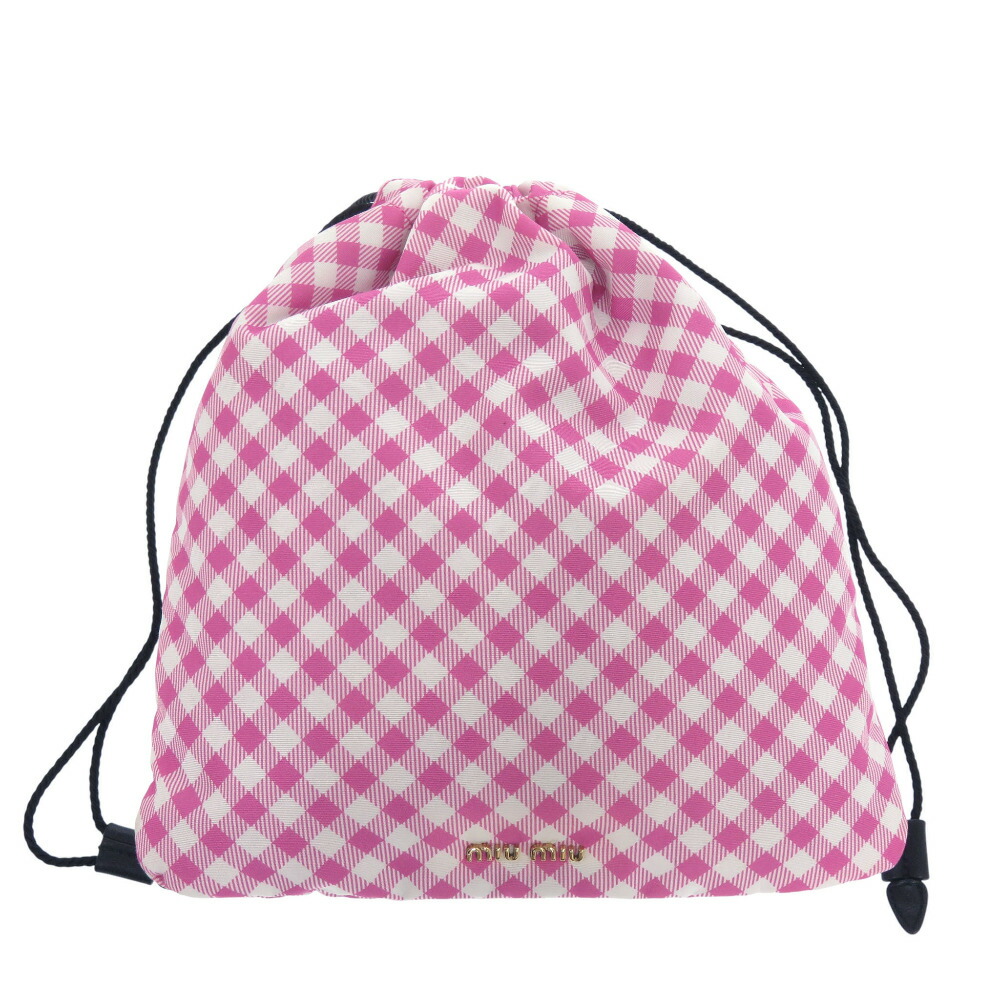 miumiu ミュウミュウ 巾着ポーチ 楽天市場】ミュウミュウ MIUMIU ポーチ 巾着ポーチ キャンバス