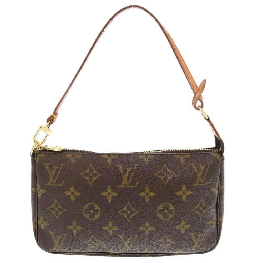 ルイ ヴィトン ポシェット アクセソワール モノグラム M51980 赤銅色 合切袋 LV 1169【中古】LOUIS VUITTON