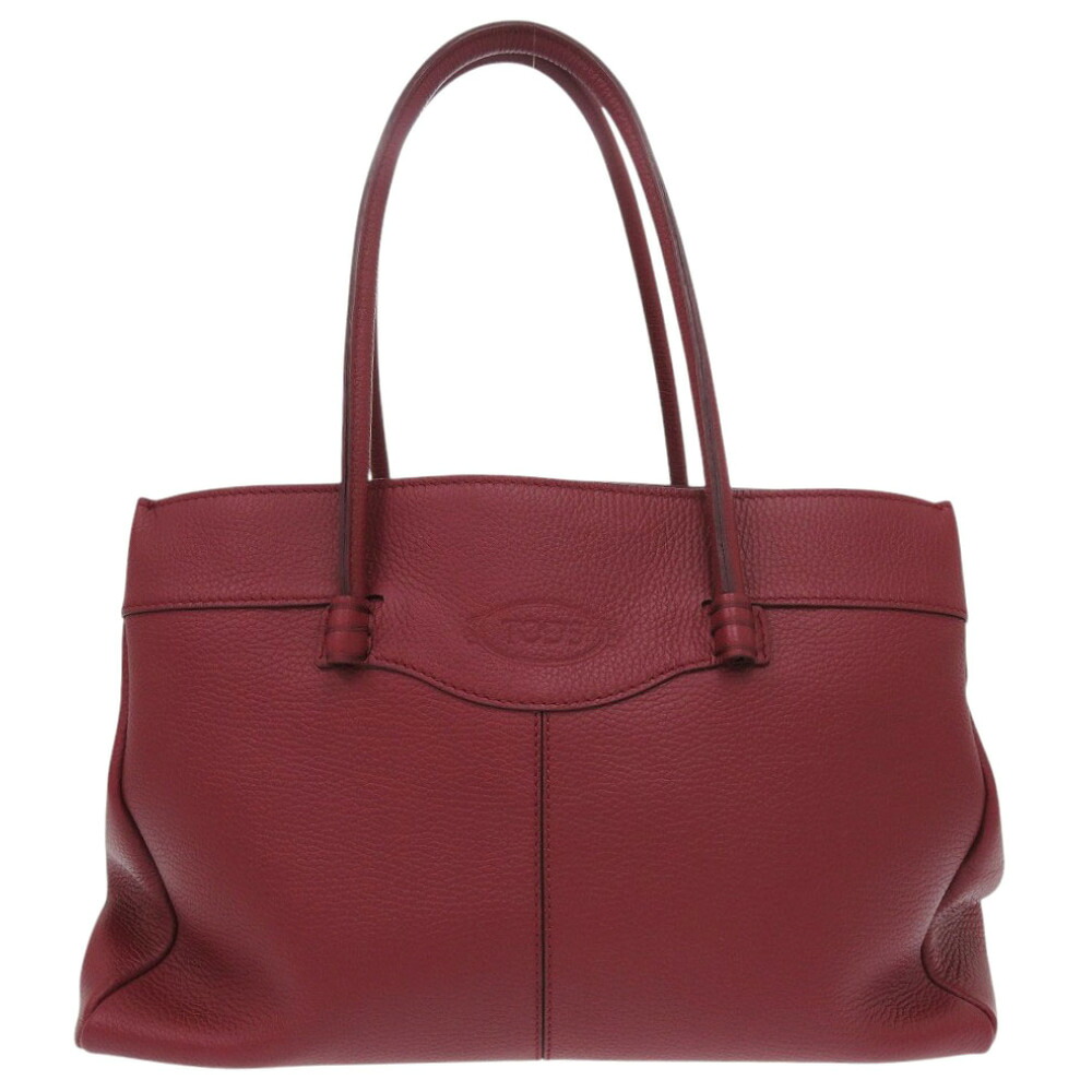 未使用 トッズ モカシーノ XBWFB0A03Z0RIAR800 レザー レッド トートバッグ 赤 1358【中古】TOD’S