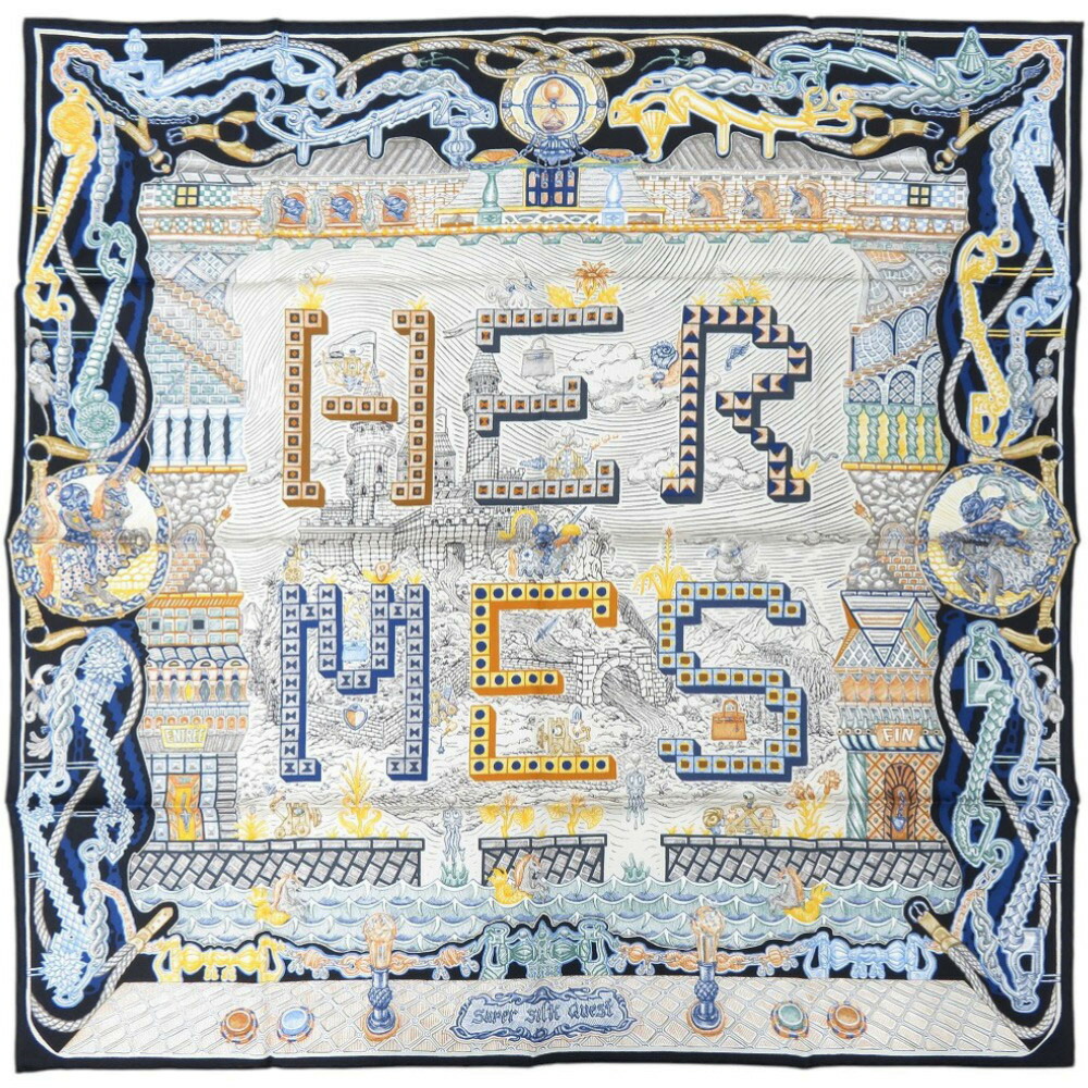 【新品未使用】エルメス / スーパーシルククエスト カレ90cm 楽天市場】【エルメス】Hermes 23AW カレ90 シルクスカーフ Super Silk