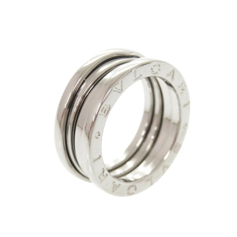 美品 ブルガリ B-ZERO1 3バンド K18WG 750WG #50 ホワイトゴールド リング 指輪 ジュエリー 0043【中古】BVLGARI