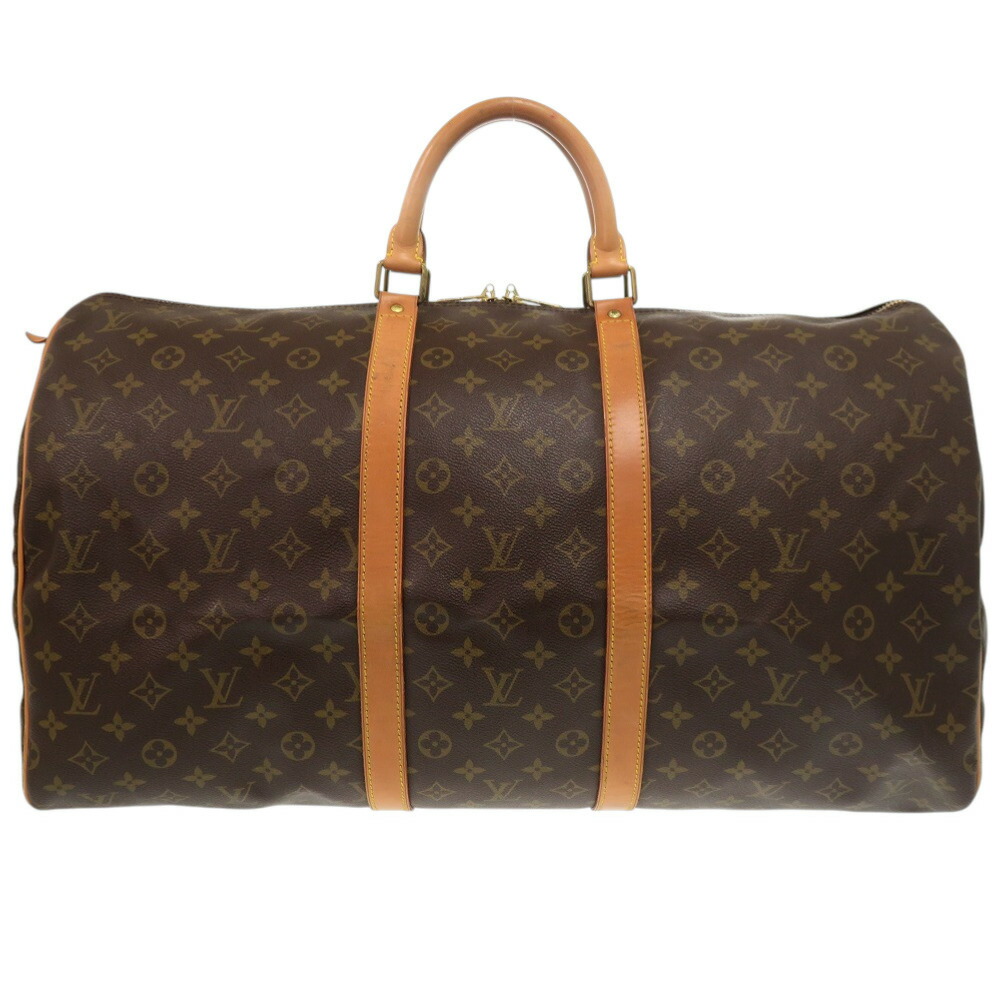 ルイ ヴィトン キーポル55 モノグラム M41424 モノグラム帆布 赤銅色 ボストンバッグ LV 0614【中古】LOUIS VUITTON