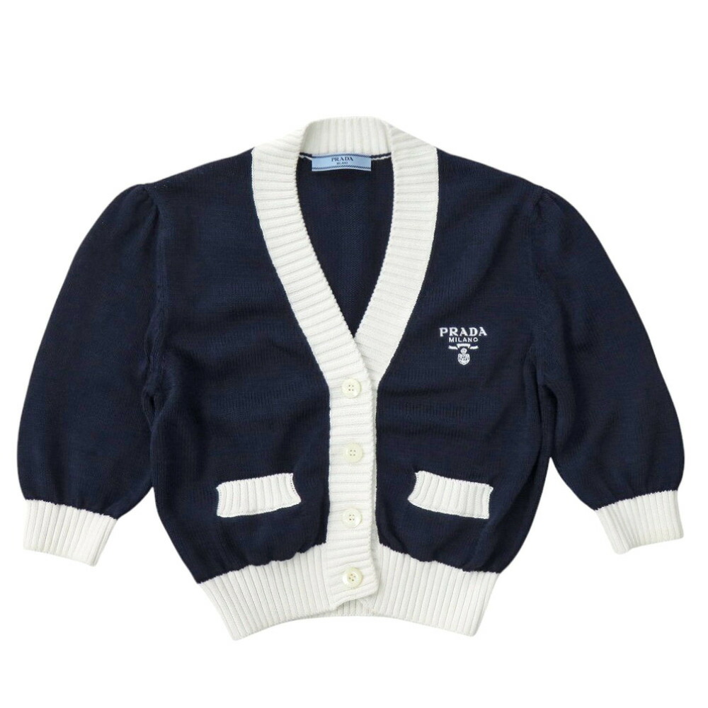 楽天市場】【プラダ】Prada クロップド コットン プレーンニット