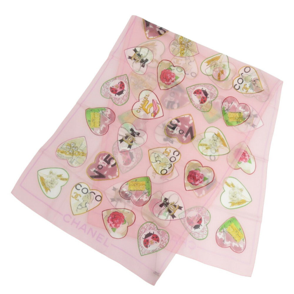 美品✨CHANELシャネル　スカーフ　シルク100% カレ90 ピンク　ホワイト 楽天市場】【未使用品】【アパレル】CHANEL シャネル スカーフ