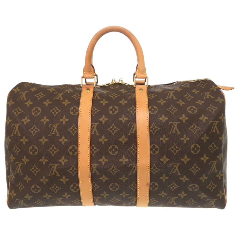 ルイ ヴィトン キーポル45 モノグラム M41428 赤銅色 ボストンバッグ LV 0758【中古】LOUIS VUITTON