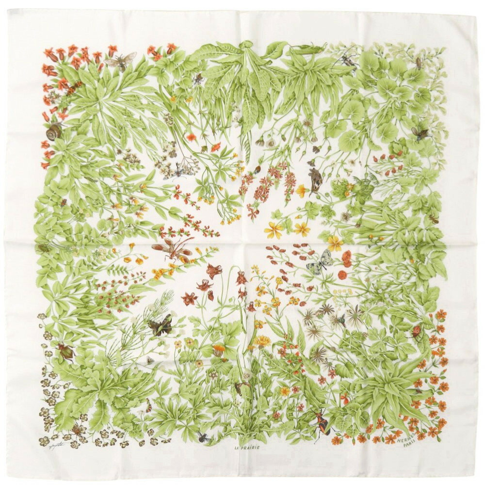楽天市場】【エルメス】Hermes カレ90 シルクスカーフ Le Jardin de
