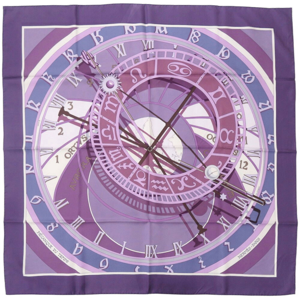 楽天市場】HERMES エルメス スカーフ カレ90 花の中で過ごす時間/時の