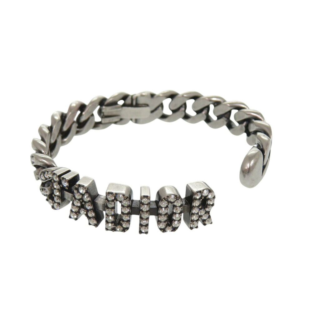 新品同様 クリスチャンディオール J'ADIOR ジャディオール メタル ラインストーン シルバー ブレスレット 1366【中古】Christian Dior｜ＬＩＦＥ ＴＩＭＥ店