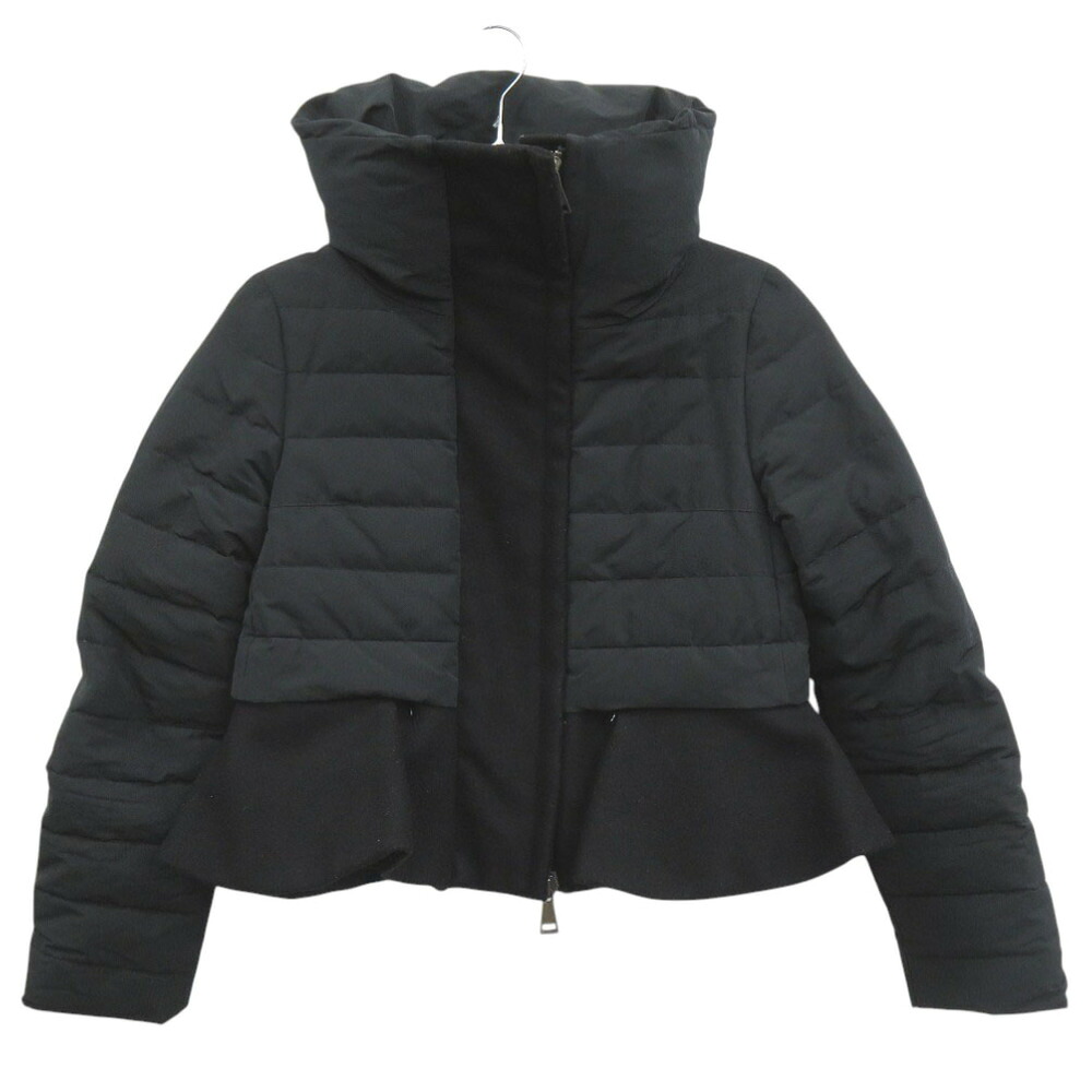美品 モンク軌跡 PREMIERE PELTEE GIUBBOTTO ポリエステル/羊毛 黒いこと 落ち込む上衣 黒 1235【中古】MONCLER