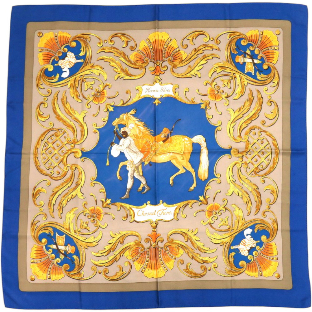 楽天市場】美品 エルメス カレ90 トルコの馬 Cheval Turc シルク