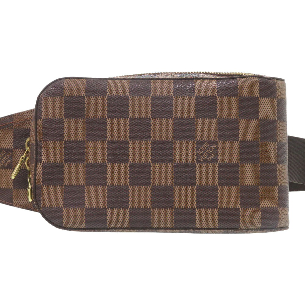 美品 ルイ ヴィトン ジェロニモス ダミエ エベヌ N51994 上半身御徒面子 LV 1354【中古】LOUIS VUITTON
