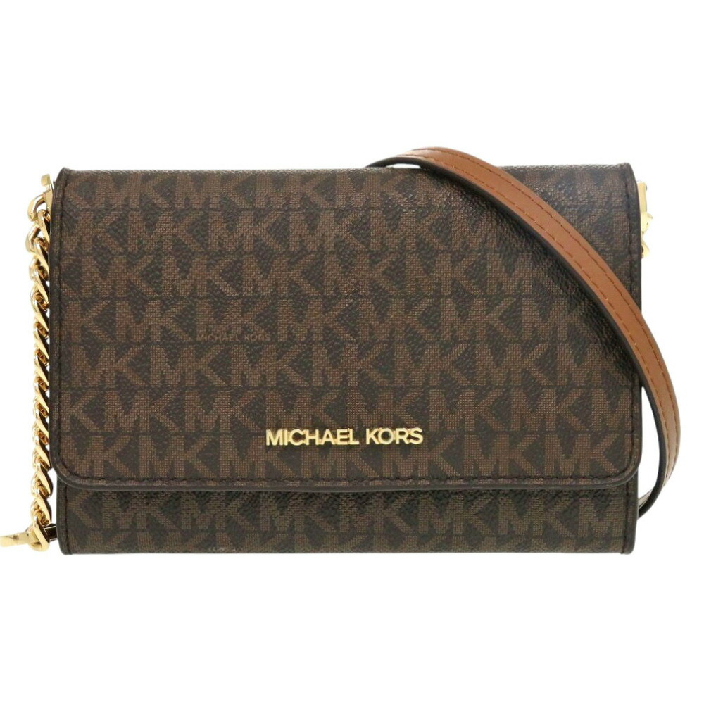 楽天市場】【中古】MICHAEL KORS チェーン ウォレット 長財布 ブラック