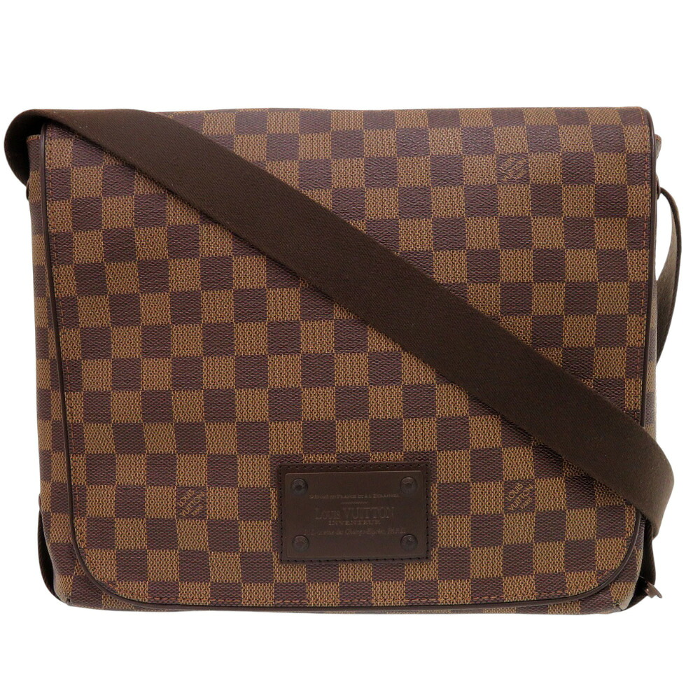 美品 ルイ ヴィトン ダミエ ブルックリンMM N51211 ショルダーバッグ  LV 1166【中古】LOUIS VUITTON