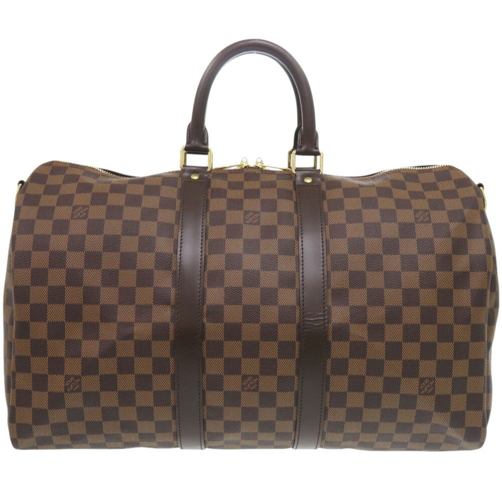 新品負けず劣らず ルイ ヴィトン キーポルバンドリエール45 ダミエ N41428 ボストンバッグ LV 0382【中古】LOUIS VUITTON