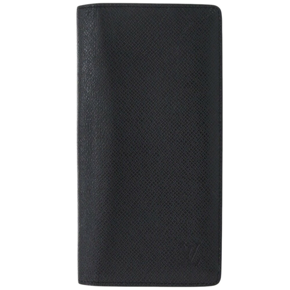 美品 ルイ ヴィトン ポルトフォイユ 広場 M30501 タイガレザー ノワール 長紙入れ 黒 LV 1879【中古】LOUIS VUITTON メンズ