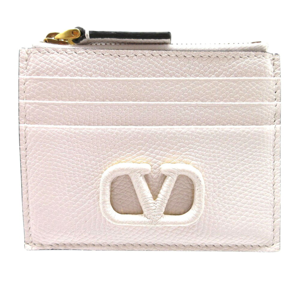 未使用 ヴァレンティノ Vスリング フラグメントケース レザー ホワイト コインケース 財布 1034【中古】VALENTINO 19,800円