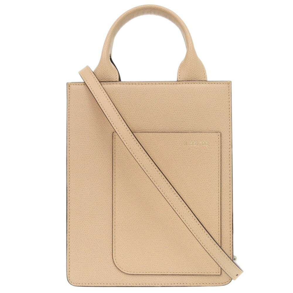 新品同様 ヴァレクストラ BOXY MICRO WBBX00037028LRL99PC レザー ベージュ ショルダーバッグ 0301【中古】Valextra｜ＬＩＦＥ ＴＩＭＥ店